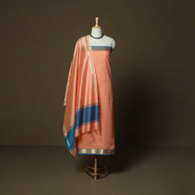 Mangalagiri silk cotton 3pc unstitched dress material