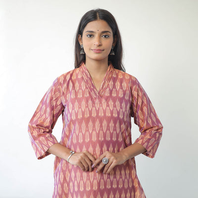 Buy Cotton Pochampally Ikat Kurta Online l iTokri.com