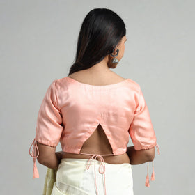 Buy Modal Silk Plain Stitched Blouse 