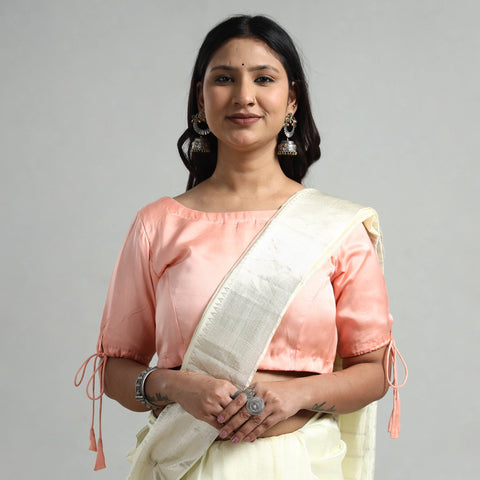 Buy Modal Silk Plain Stitched Blouse 