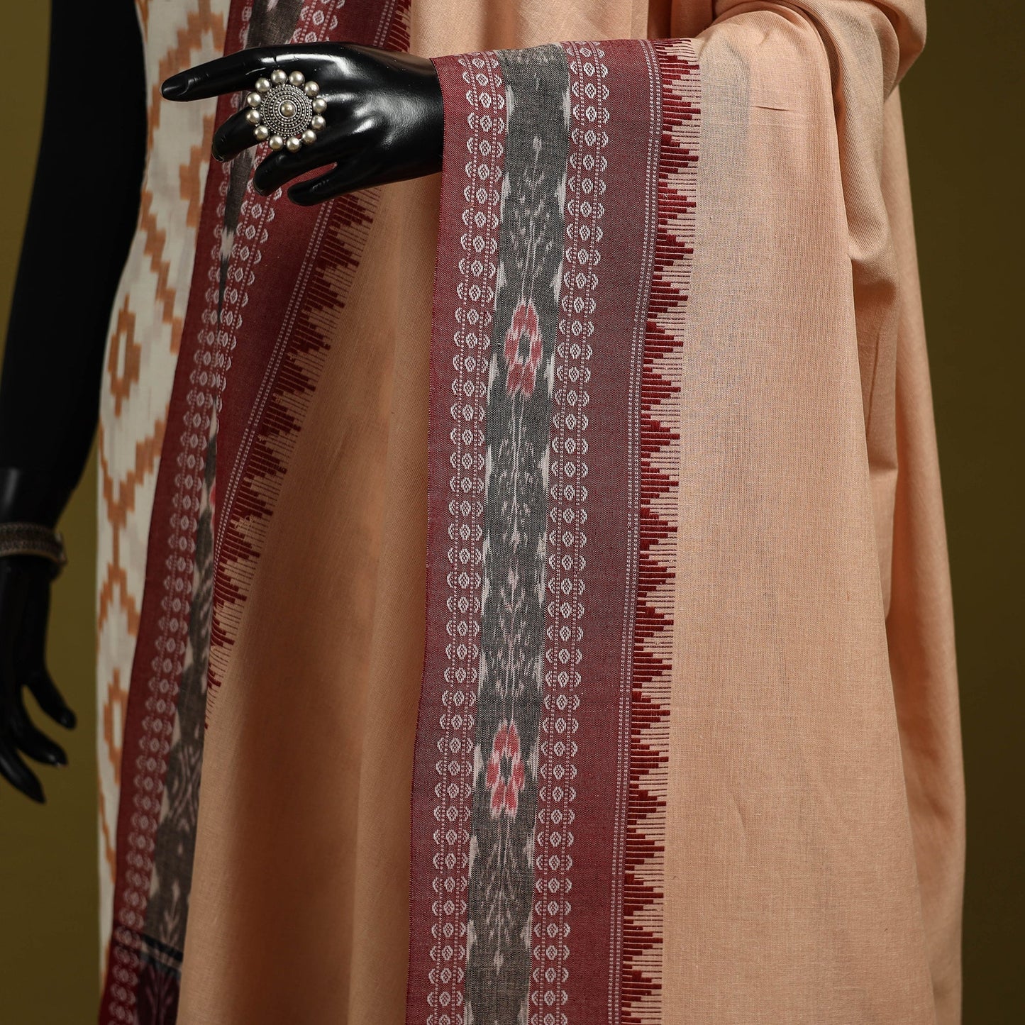 Odisha handloom cotton sambalpuri ikat dupatta 03