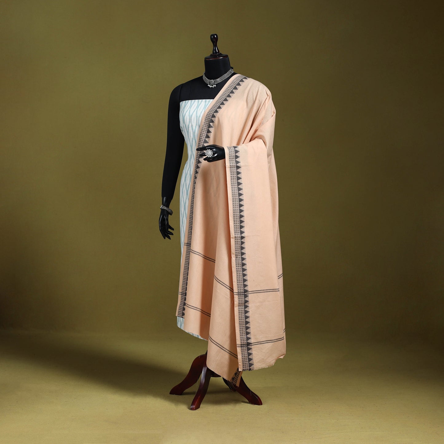 Odisha handloom cotton sambalpuri dupatta 04 - handcrafted