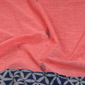 Peach - organic kala cotton handloom blouse piece 23