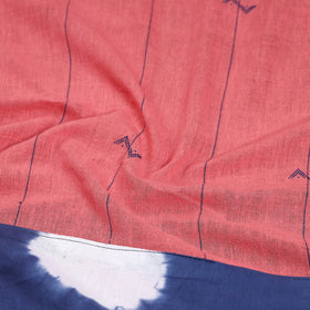 Peach - organic kala cotton handloom blouse piece 38