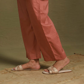 Peach - plain dyed cotton co-ord set 04 - handcrafted