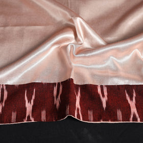 Peach Plain Mashru Silk Blouse Piece 