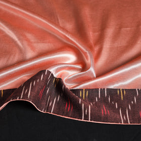 Peach Plain Mashru Silk Blouse Piece 