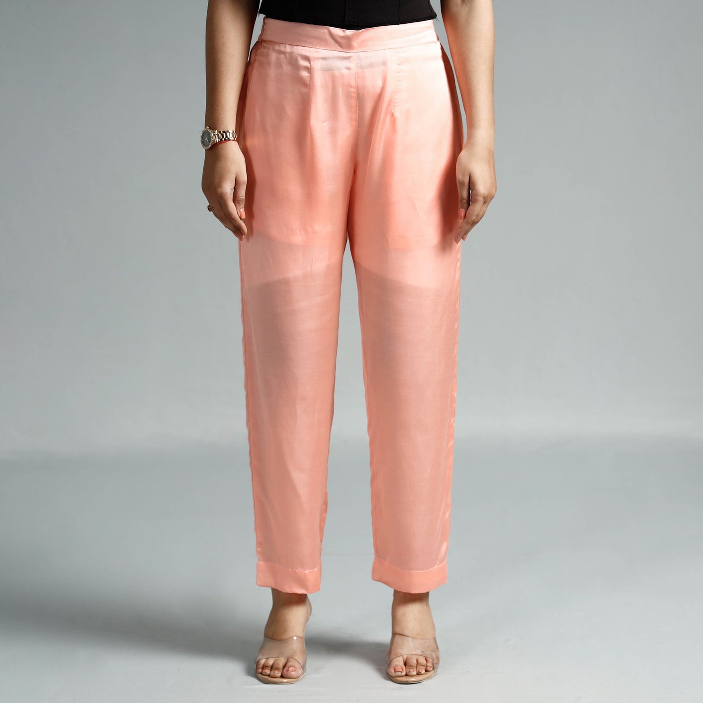  Plain Modal Silk Elasticated Pant 