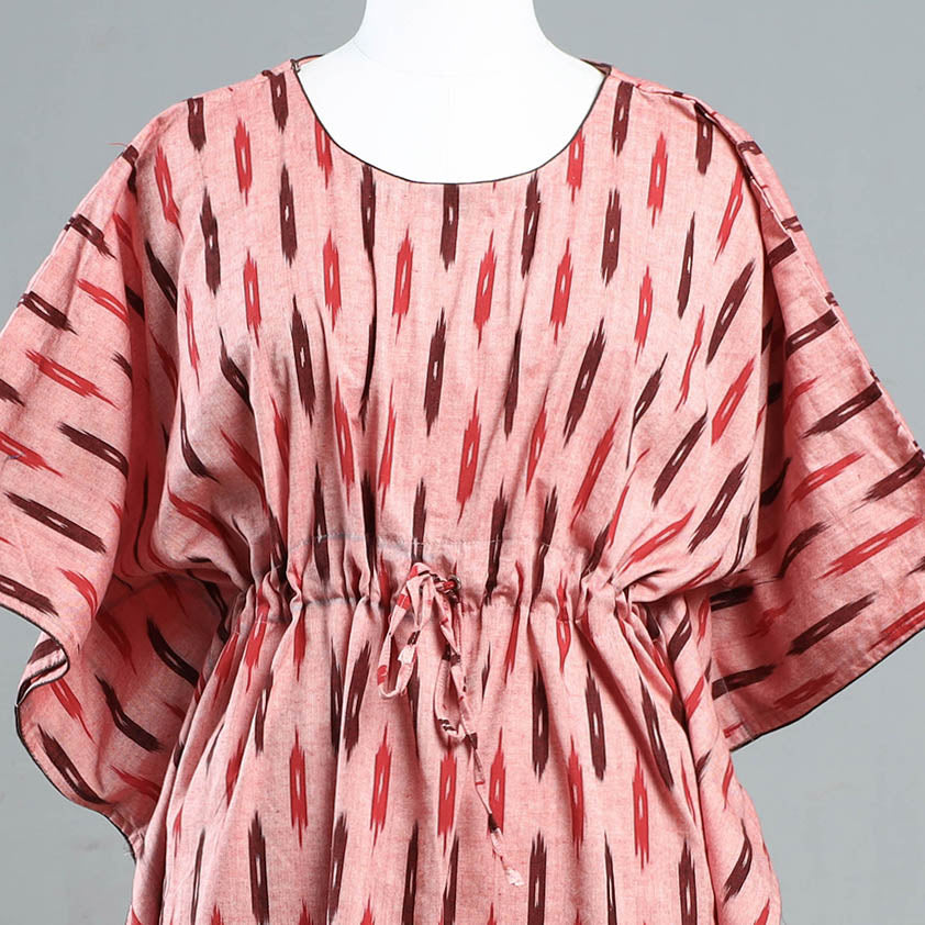 Buy Pochampally Ikat Cotton Kaftan with Tie-Up Waist Online at iTokri.com