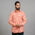 Buy Pochampally Ikat Cotton Men Full Sleeve Shirt Online at iTokri.com
