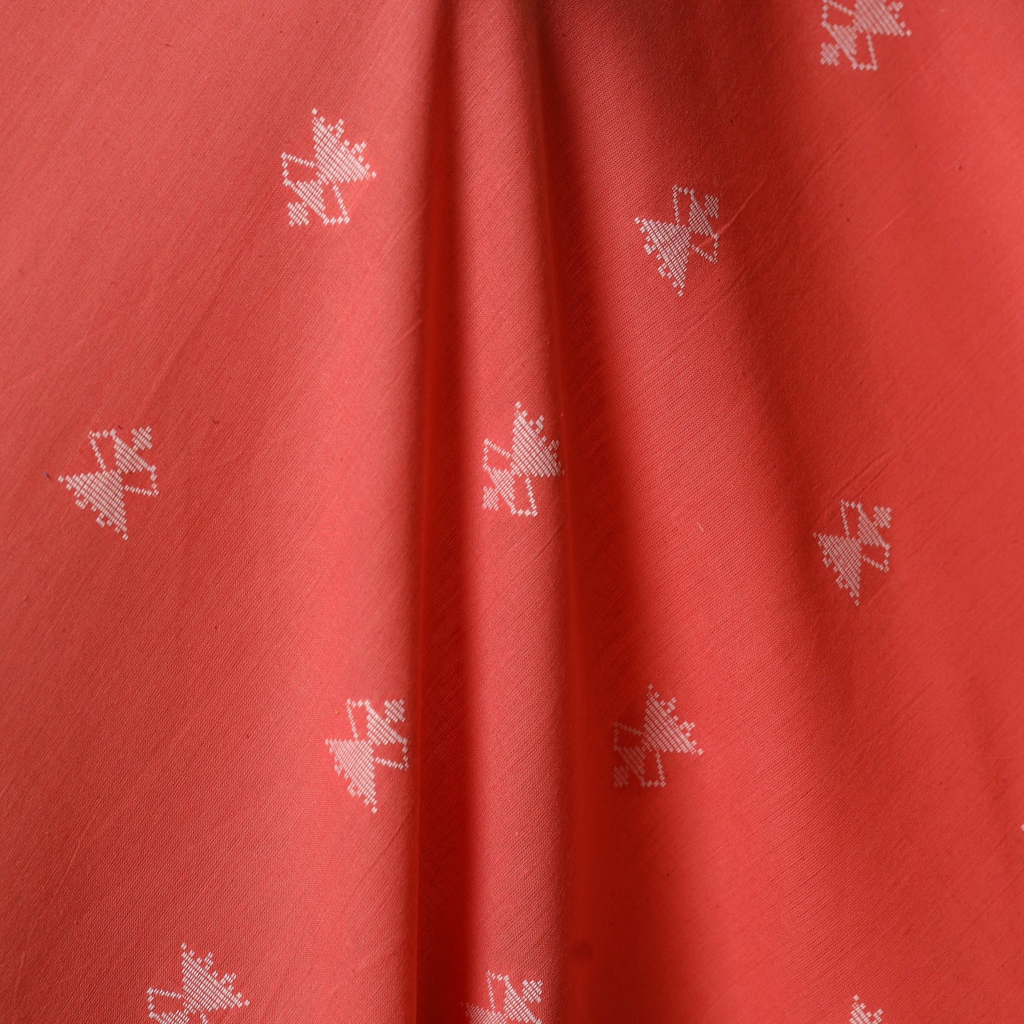 Peach - prewashed cotton jacquard weave fabric 16