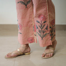 Peach - Block Printed Cotton Sanganeri Co-Ord Set 08