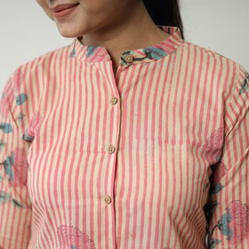 Peach - Block Printed Cotton Sanganeri Co-Ord Set 08