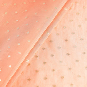 Buy Pure Banarasi Handwoven Cutwork Buti Silk Cotton Fabric Online at iTokri.com