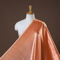 Peach - pure mashru silk plain fabric (width - 46 in) 07
