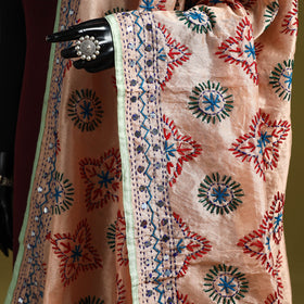 Ranihati chapa work chanderi silk hand embroidery dupatta