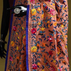 Ranihati chapa work chanderi silk hand embroidery dupatta