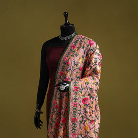 Ranihati chapa work chanderi silk hand embroidery dupatta