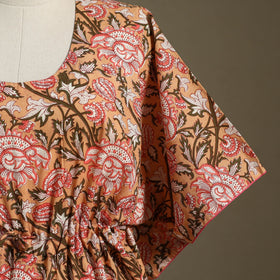 Sanganeri Block Print Cotton Kaftan (Short)