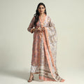 Sanganeri Kurta with Palazzo & Dupatta Set
