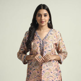 Sanganeri Kurta with Palazzo & Dupatta Set