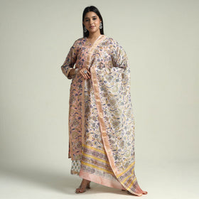 Sanganeri Kurta with Palazzo & Dupatta Set