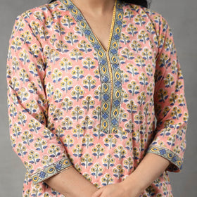 Sanganeri Kurta with Palazzo & Dupatta Set
