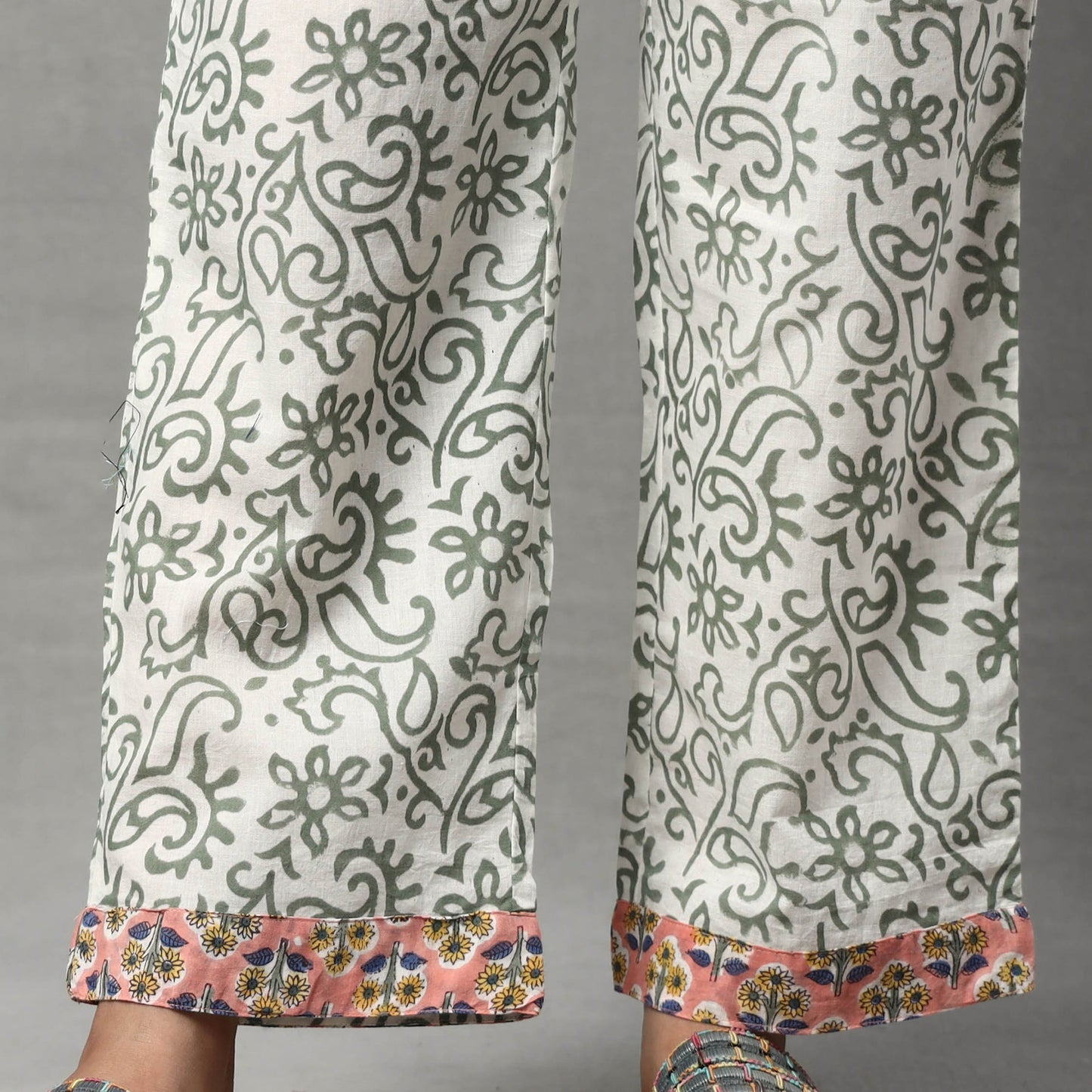 Sanganeri Kurta with Palazzo & Dupatta Set
