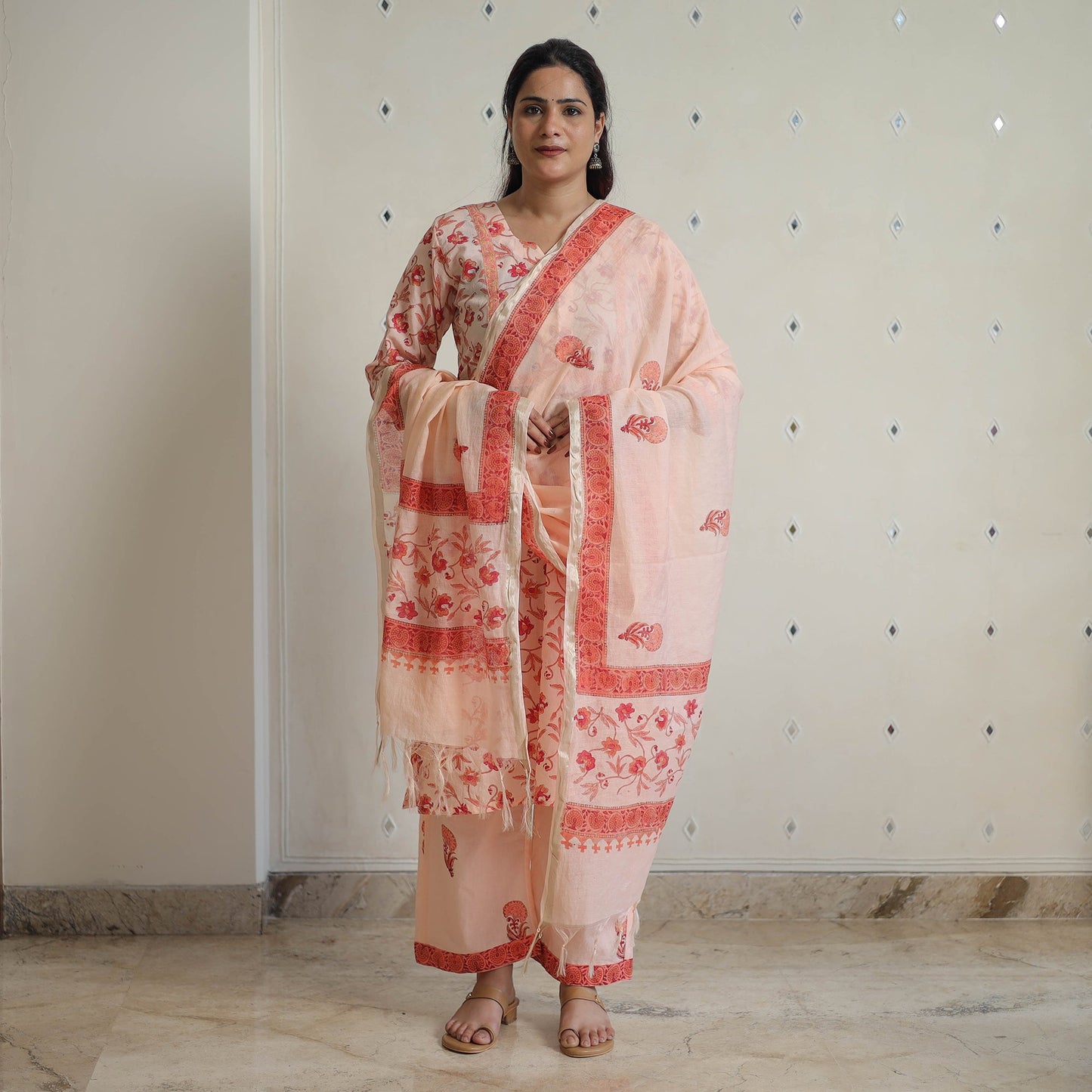  Sanganeri Block Print Suit Set Shop Now Online in India