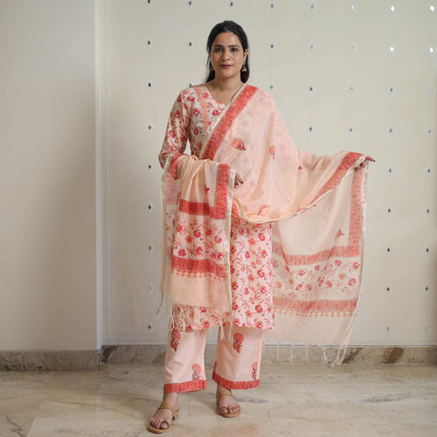  Sanganeri Block Print Suit Set Shop Now Online in India