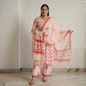  Sanganeri Block Print Suit Set Shop Now Online in India