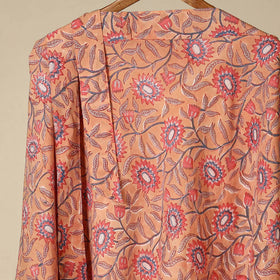 Peach - sanganeri cotton wrap around skirt 27 - handcrafted