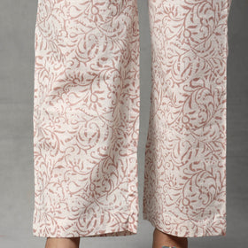 Buy Sanganeri Block Printed Cotton Kurta with Palazzo & Dupatta Set Online at iTokri.com