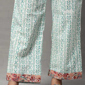  Sanganeri Block Printed Cotton Kurta with Palazzo & Dupatta Set Online at iTokri.com