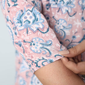 Buy Sanganeri Block Printed Cotton Long Kurta Online l iTokri.com