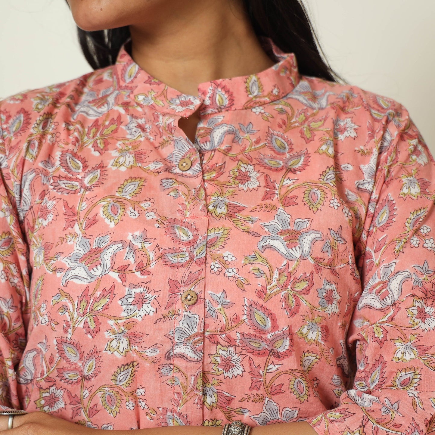 Buy Sanganeri Block Printed Cotton Long A-Line Kurta Online l iTokri.com