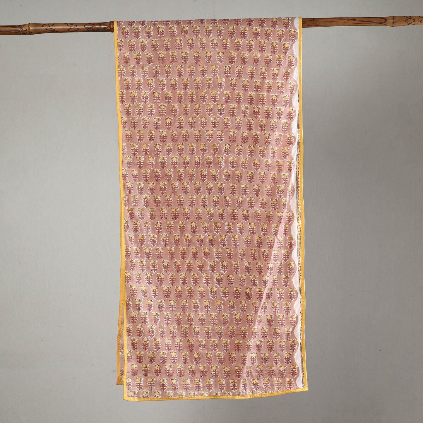  Sanganeri Block Printed Cotton Stole 04 