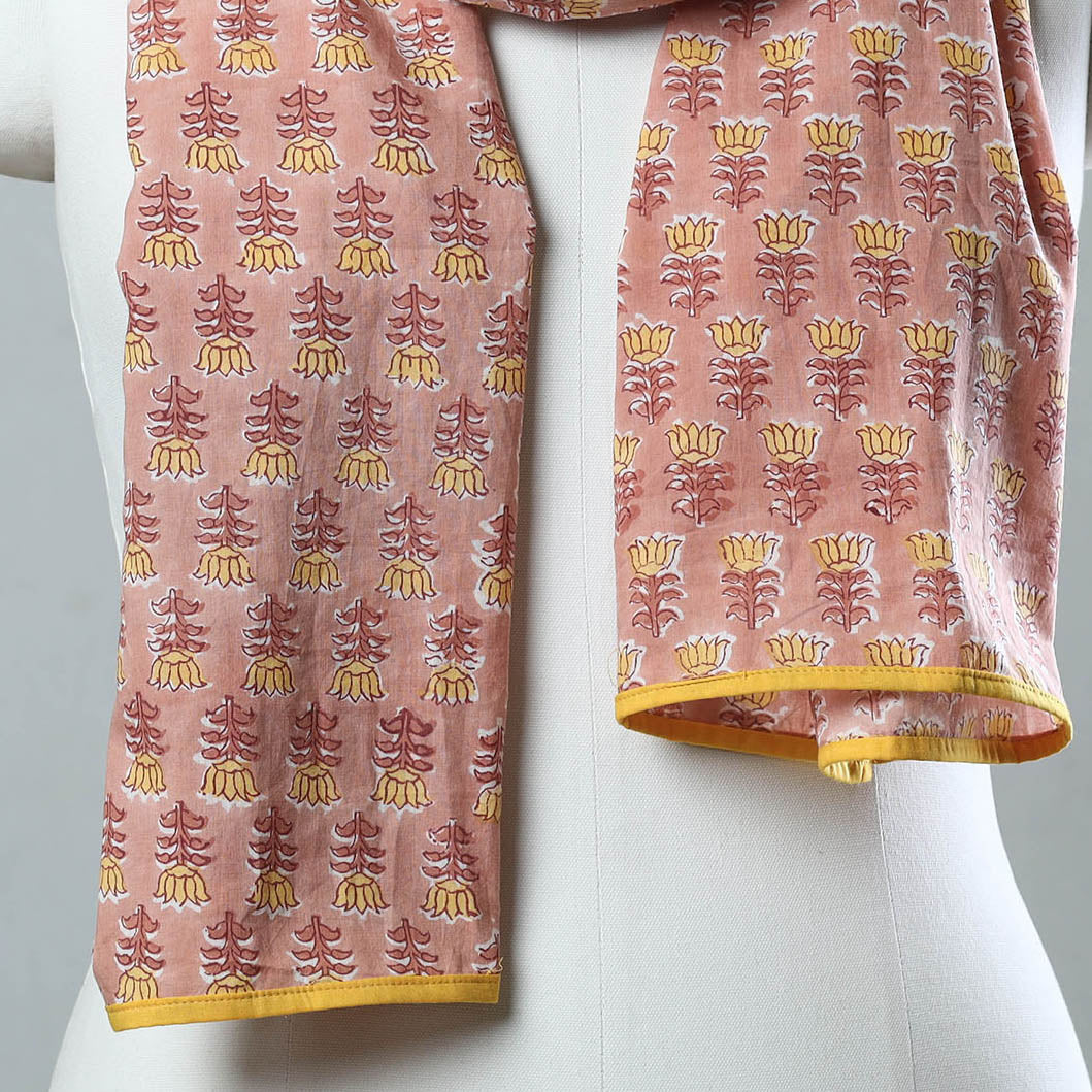  Sanganeri Block Printed Cotton Stole 04 