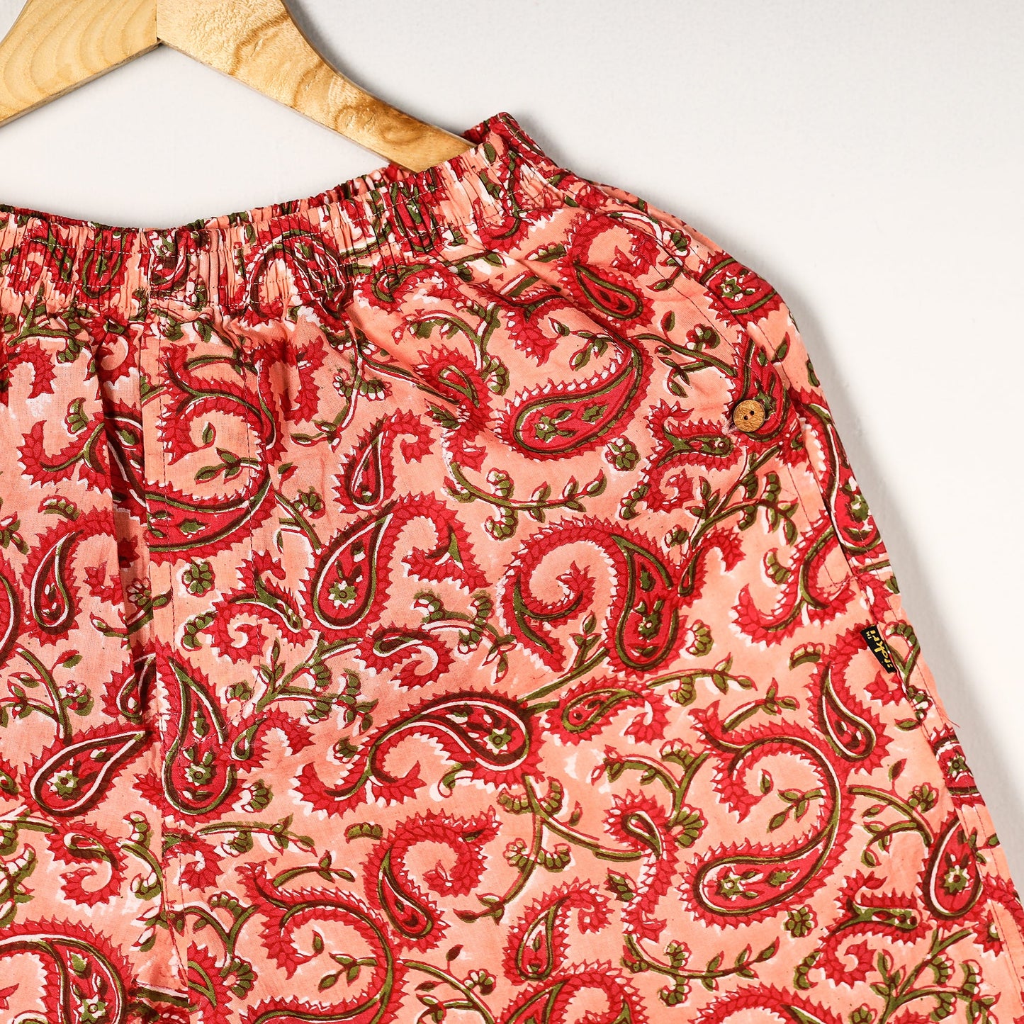  Sanganeri Block Printed Cotton Unisex Boxer/Shorts 