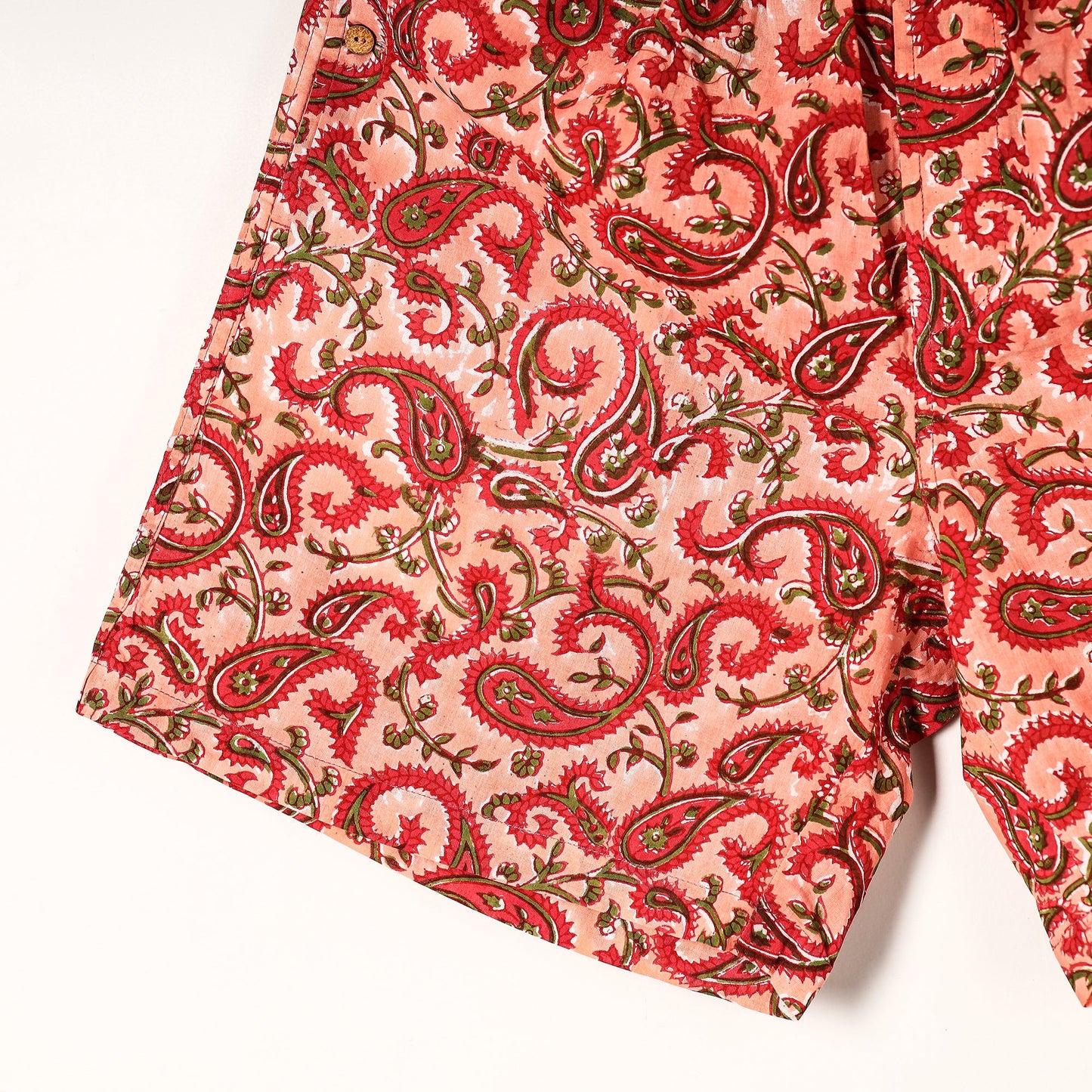  Sanganeri Block Printed Cotton Unisex Boxer/Shorts 