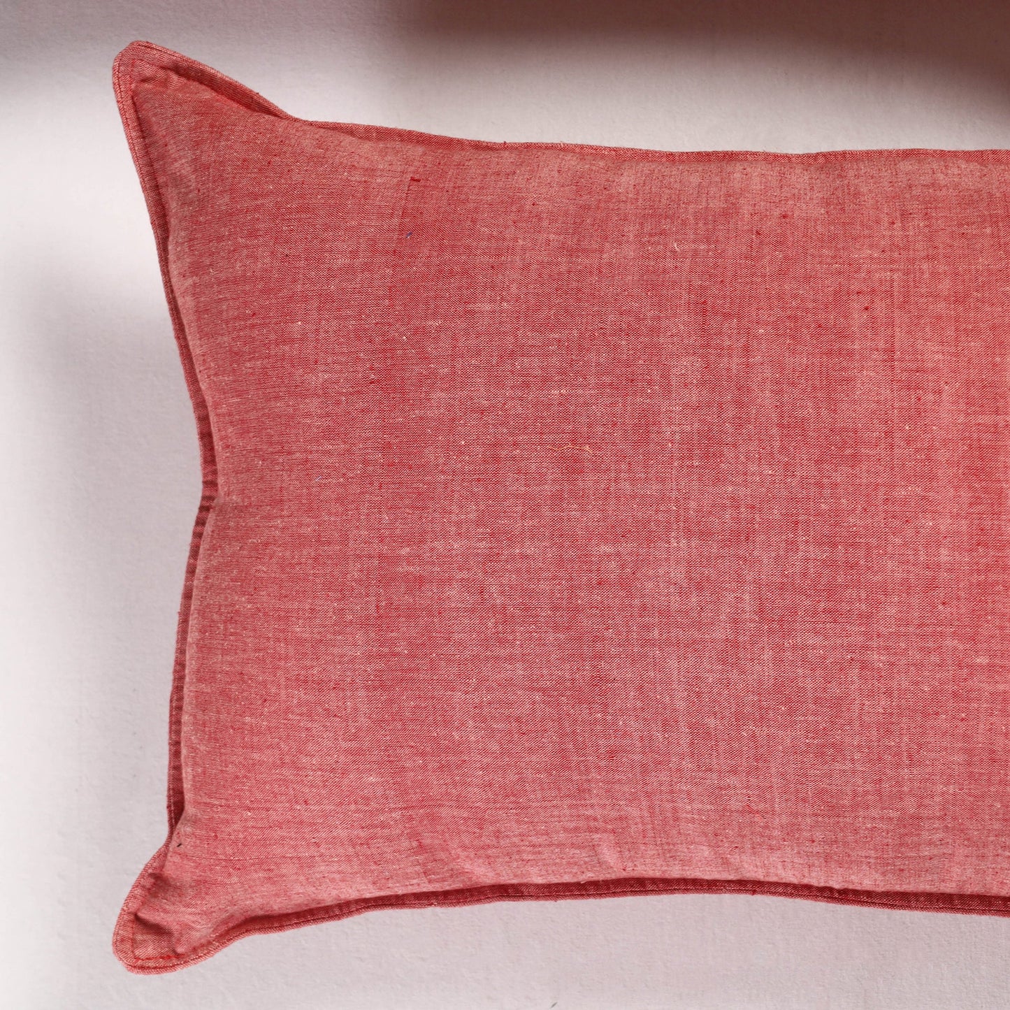 Peach - Set of 2 - Fine Cotton Handloom Pillow Covers (26 x 17 in)