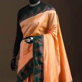 Silk ilkal saree with temple border 13 - handcrafted