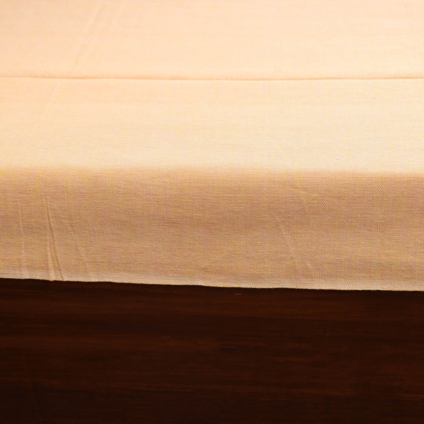 Peach - single handloom cotton bed sheet (90 x 60 in) 66