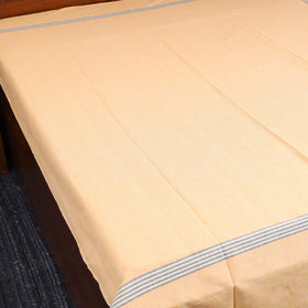 Peach - single handloom cotton bed sheet (90 x 60 in) 66