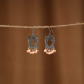 Peach Sivaangi German Silver Beaded Earrings