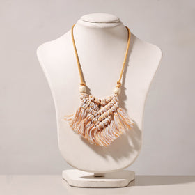  Thread Work Handmade Macrame Necklace 