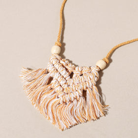  Thread Work Handmade Macrame Necklace 