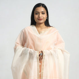  Traditional Maheshwari Handloom Silk Cotton Kurta with Dupatta Set 
