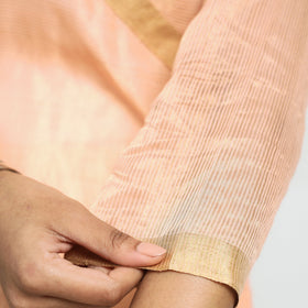 Buy Traditional Maheshwari Handloom Silk Cotton Tissue Zari Work Kurta with Dupatta Set Online at iTokri.com