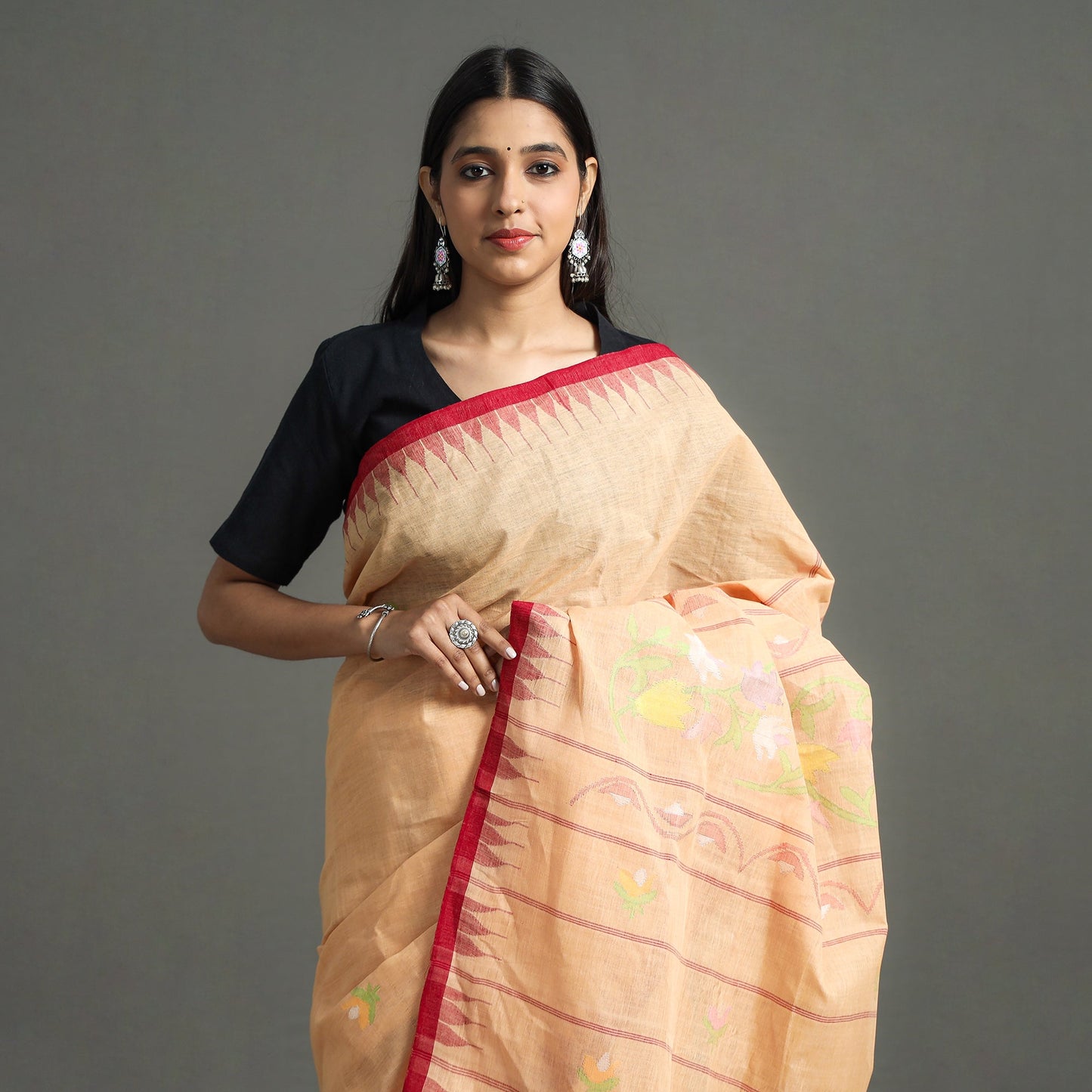  Traditional Moirangphee Manipuri Pure Handloom Cotton Saree 